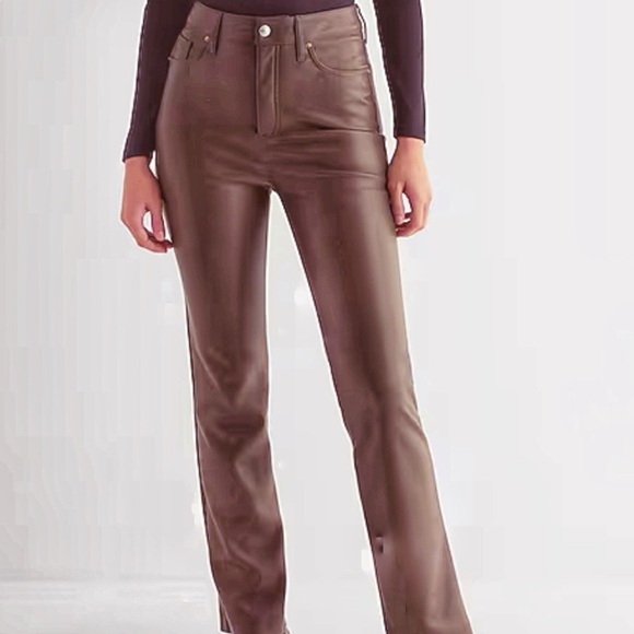 Express Pants - Express Brown Leather Pants